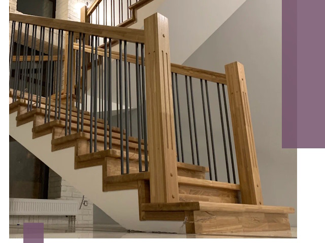 Реставрация деревянных и металлических лестниц в Кимовске