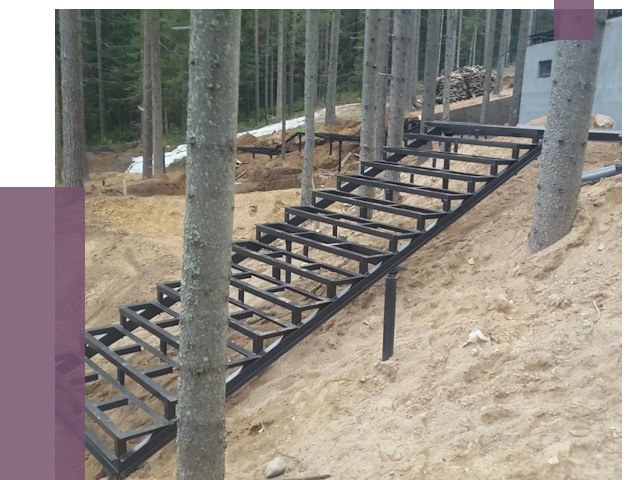 Монтаж металлических лестниц в Кимовске от 13658 руб. 