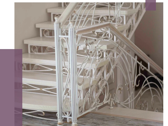 Изготовление кованых лестниц на заказ в Кимовске от 87618 руб. | ПРОЛЁТ-Кмв