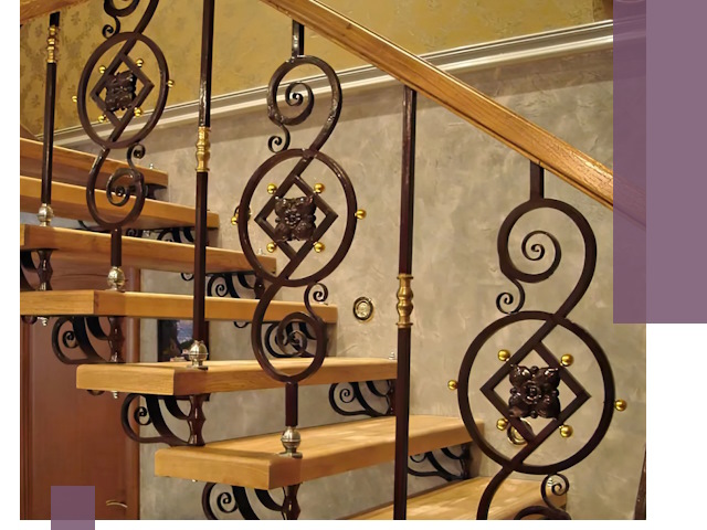 Изготовление кованых лестниц под ключ в Кимовске