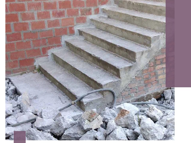 Демонтаж бетонных лестниц в Кимовске: быстро и безопасно