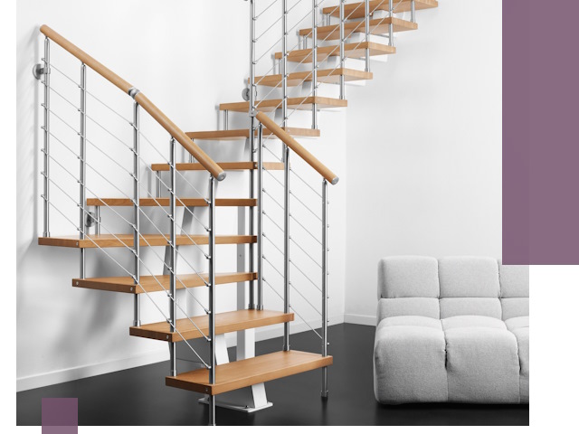 Модульные лестницы под ключ в Кимовске — монтаж и изготовление