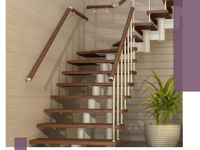 Изготовление модульных лестниц под ключ в Кимовске