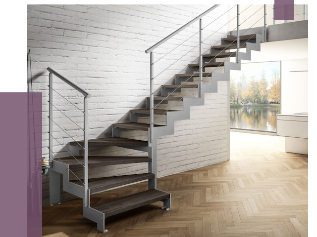 Г-образные лестницы под ключ в Кимовске от 37367 руб. | ПРОЛЁТ-Кмв