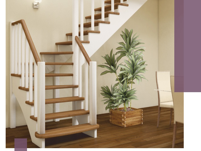 Г-образные лестницы под ключ в Кимовске — изготовление и монтаж