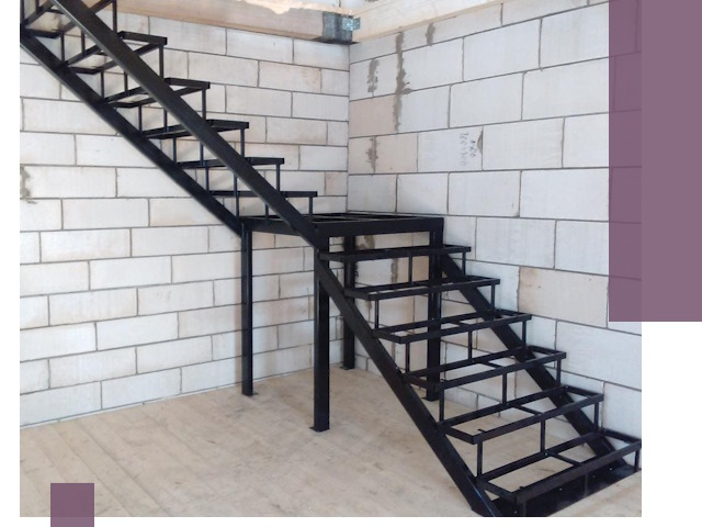 Лестницы на металлокаркасе под ключ в Кимовске — изготовление и монтаж