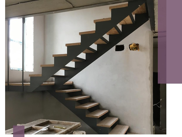 Изготовление лестниц на металлокаркасе в Кимовске от производителя