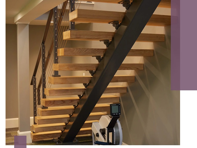 Лестницы на монокосоурах под ключ в Кимовске - изготовление и монтаж