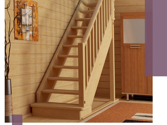 Лестницы эконом класса под ключ в Кимовске — недорого и быстро