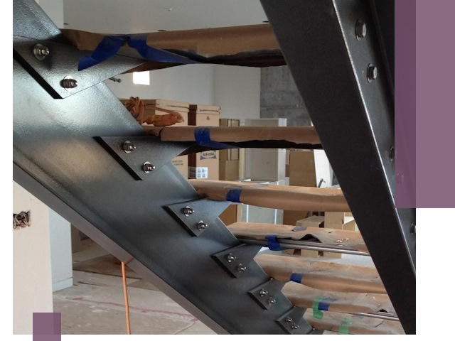 Усиление лестничных конструкций и усиление опор в Кимовске