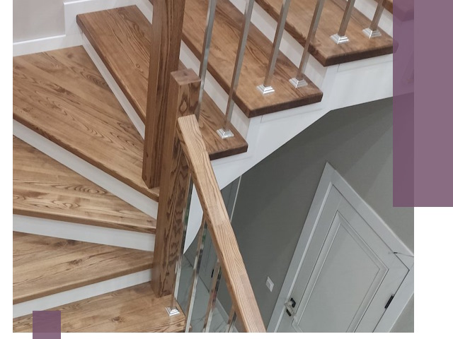 Обшивка металлических лестниц под ключ в Кимовске