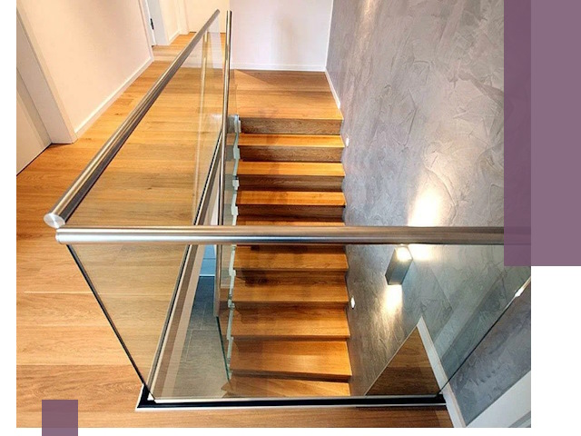 Перила для лестницы в доме — изготовление и монтаж в Кимовске