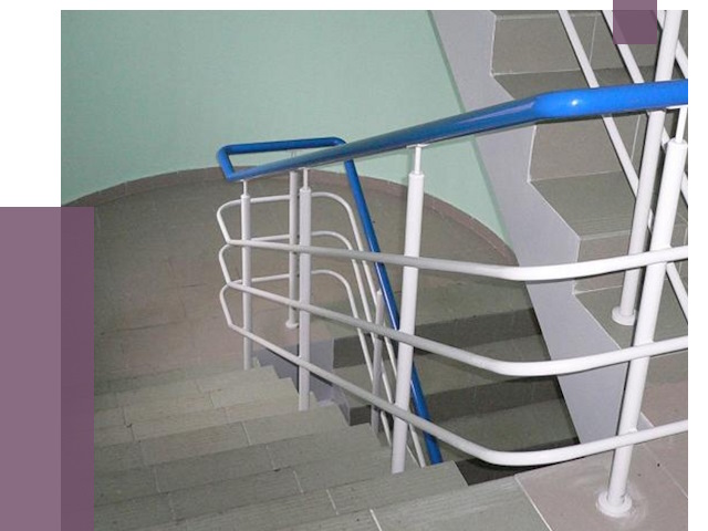 Перила в подъезде в Кимовске — установка и замена от 7473 руб. | ПРОЛЁТ-Кмв