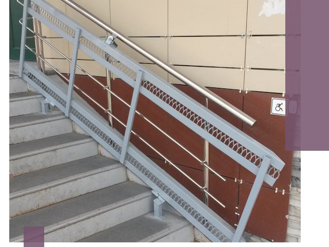 Изготовление откидных пандусов под ключ в Кимовске