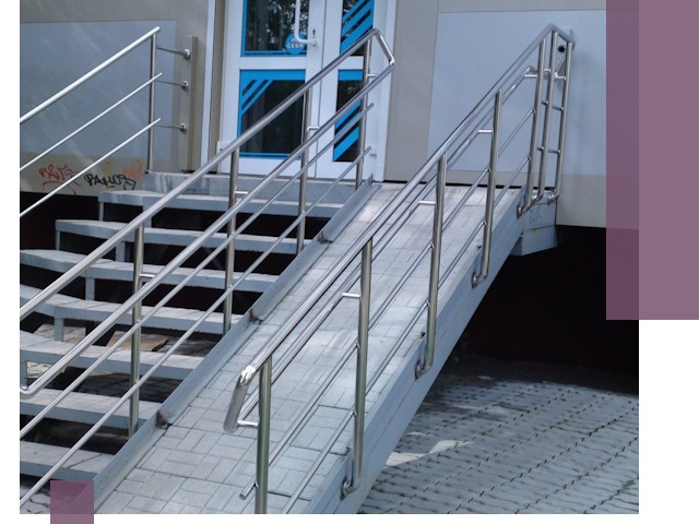 Пандус на крыльцо под ключ в Кимовске: монтаж и изготовление