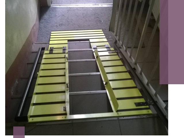 Профессиональный монтаж пандуса в подъезд в Кимовске