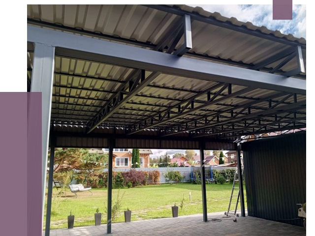 Монтаж навесов в Кимовске от 7422 руб. — установка навеса | ПРОЛЁТ-Кмв