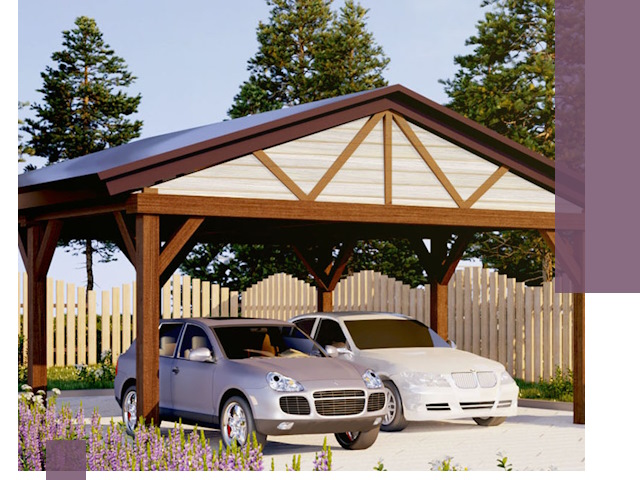 Навесы для автомобиля в Кимовске — изготовление и монтаж
