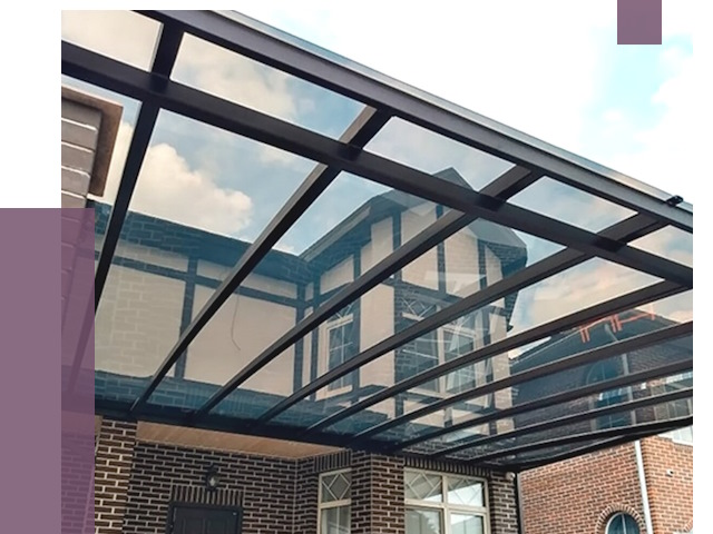 Навесы из поликарбоната в Кимовске от 8679 руб. под ключ — ПРОЛЁТ-Кмв