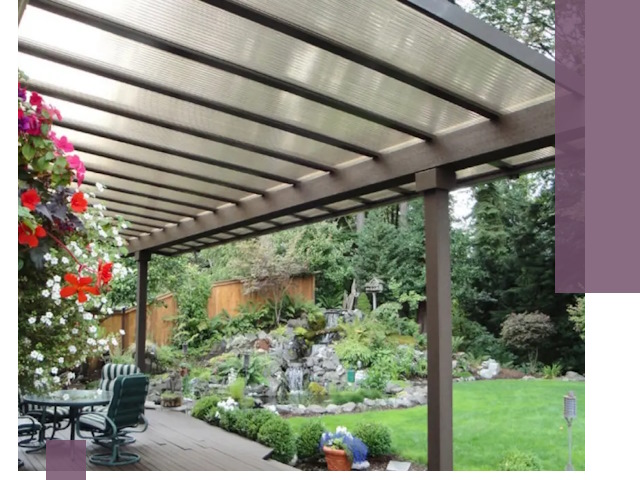 Навесы из поликарбоната под ключ в Кимовске быстро и надёжно