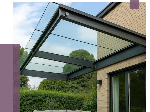 Стеклянные навесы и козырьки в Кимовске от 12370 руб.