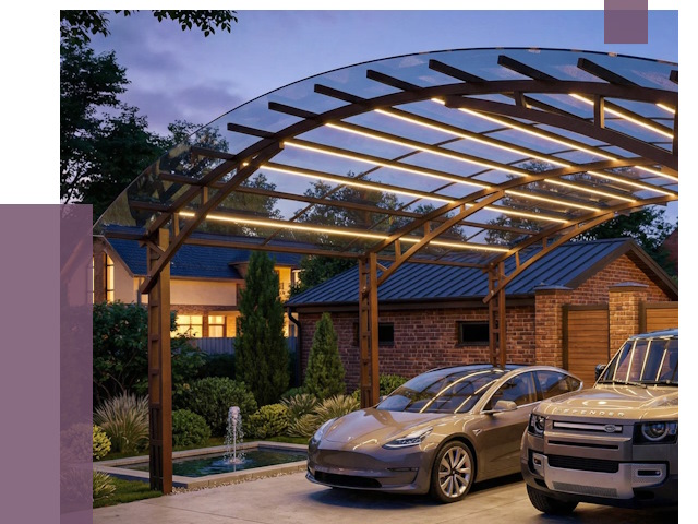 Металлические навесы в Кимовске от 12782 руб. под ключ — ПРОЛЁТ-Кмв