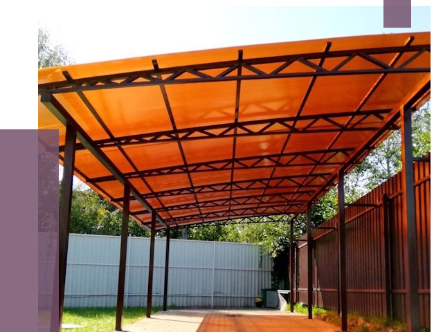 Односкатные навесы под ключ в Кимовске от 13246 руб. 