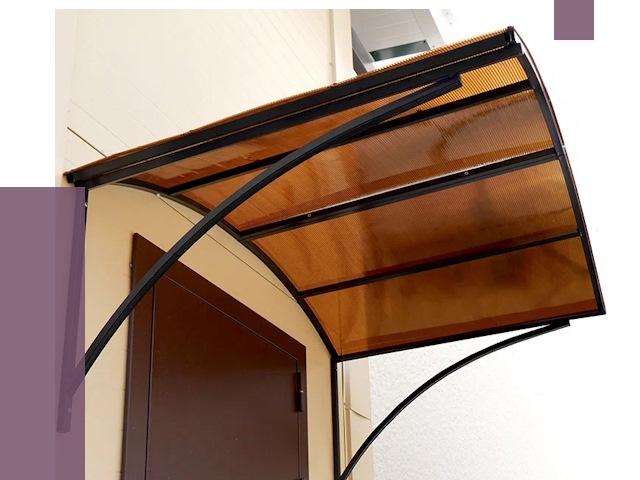 Недорогие козырьки в Кимовске от 7649 руб.  | ПРОЛЁТ-Кмв