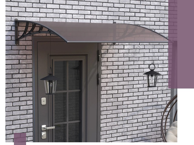 Недорогие козырьки и навесы под ключ в Кимовске