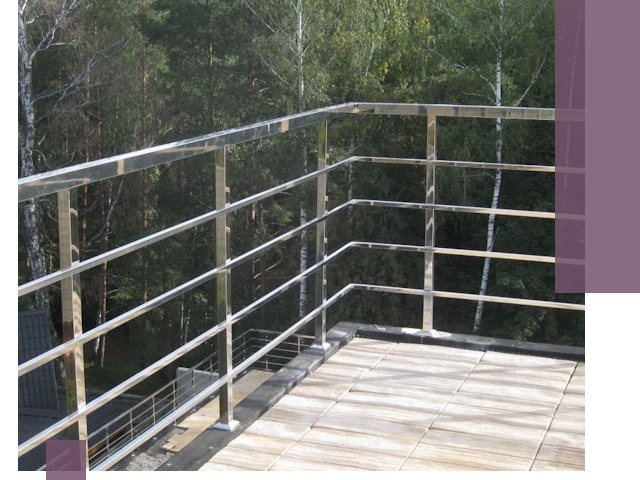 Парапеты из нержавеющей стали в Кимовске — изготовление и монтаж