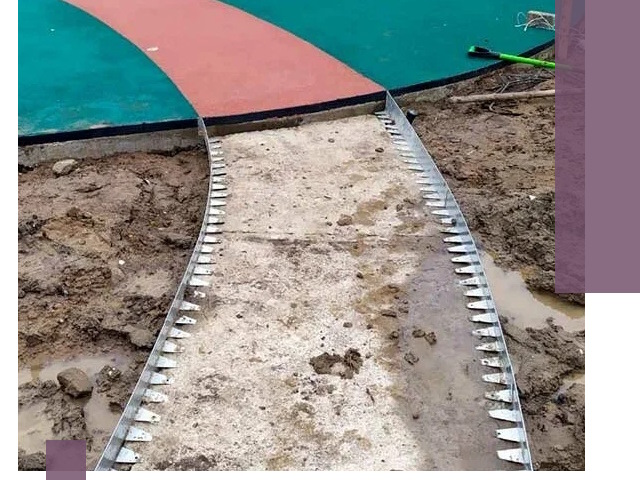 Металлические бордюры для дорожек в Кимовске — монтаж и изготовление