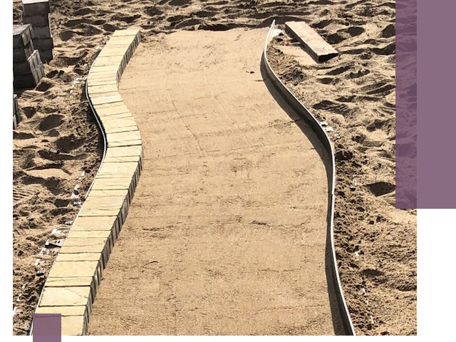 Металлические бордюры для тротуаров в Кимовске — прочные и долговечные