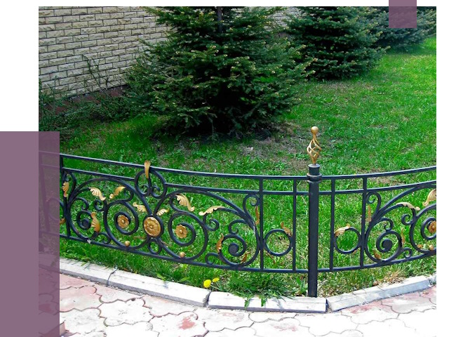 Кованые газонные ограждения в Кимовске от 7679 руб. — ПРОЛЁТ-Кмв