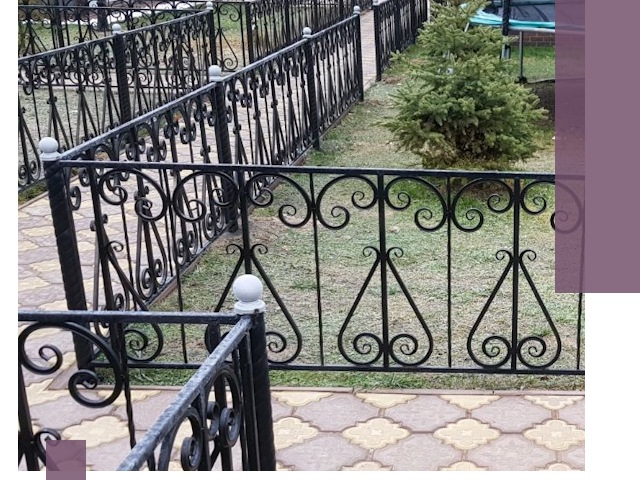 Кованые газонные ограждения под ключ в Кимовске