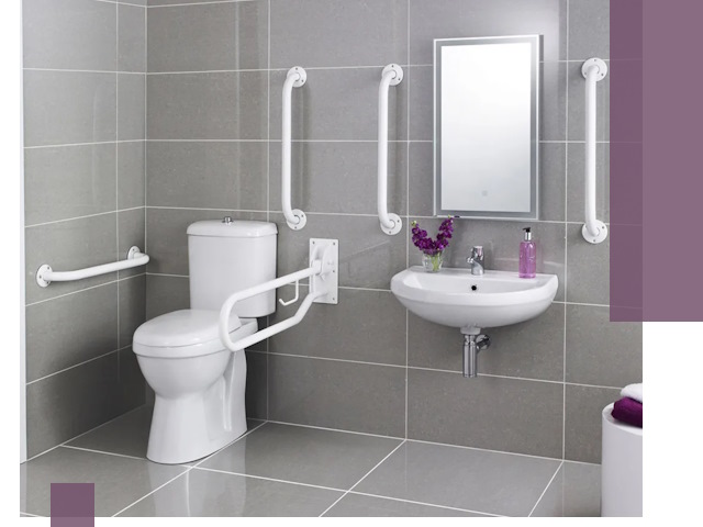 Поручни для санузлов в Кимовске: установка, ремонт и монтаж